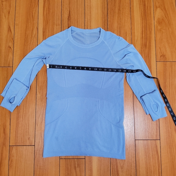 Lululemon Swiftly Tech Long Sleeve CrewHydrangea Blue Size 8 - Picture 6 of 11